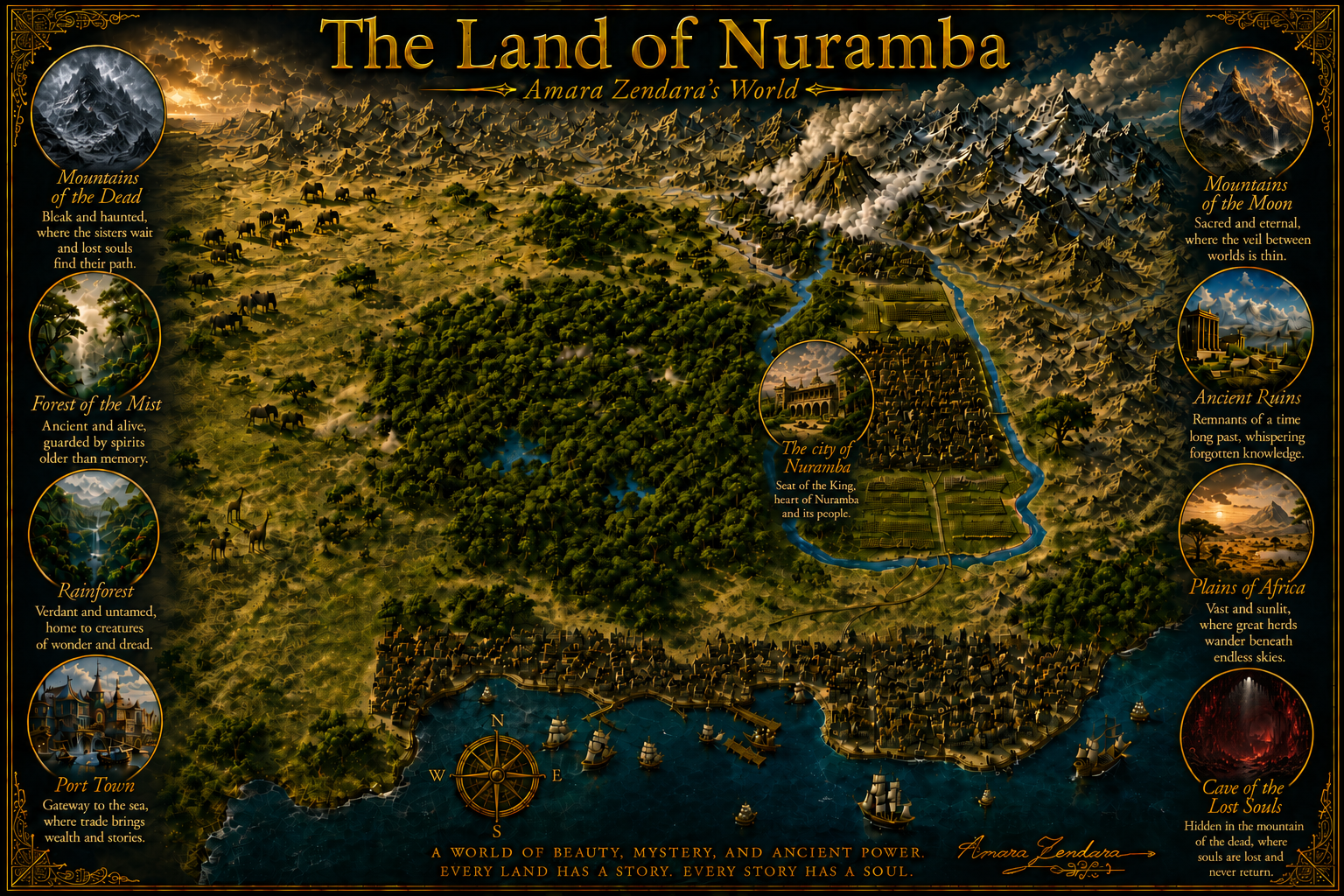 The Land of Nuramba map